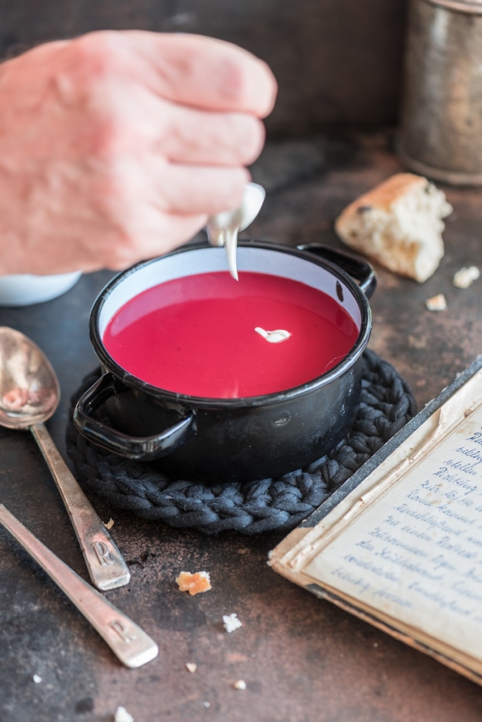 Rote Beete Suppe - vegan - Salzig, Süß und Lecker