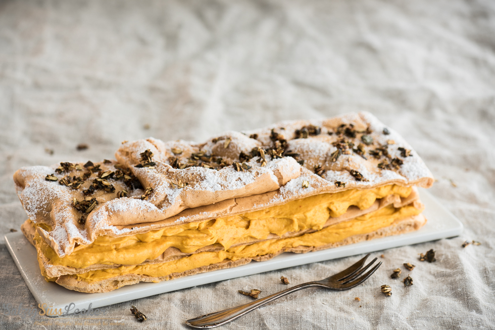 Kürbis-Schicht-Kuchen mit feiner Kürbiscreme - Salzig, Süß und Lecker