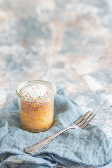 Eierlikörkuchen im Glas – mit Marzipan verfeinert - Salzig, Süß und Lecker