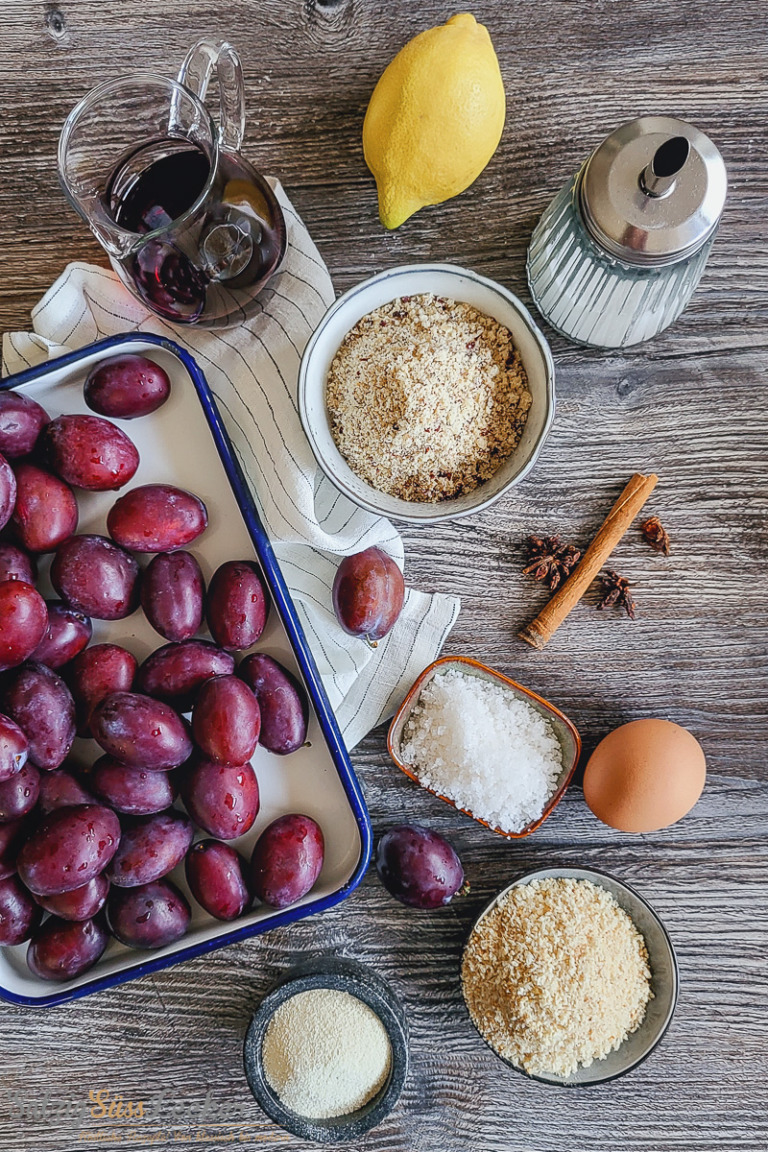 Grießschnitten mit Zwetschgenkompott - ein Genuss - Salzig, Süß und Lecker
