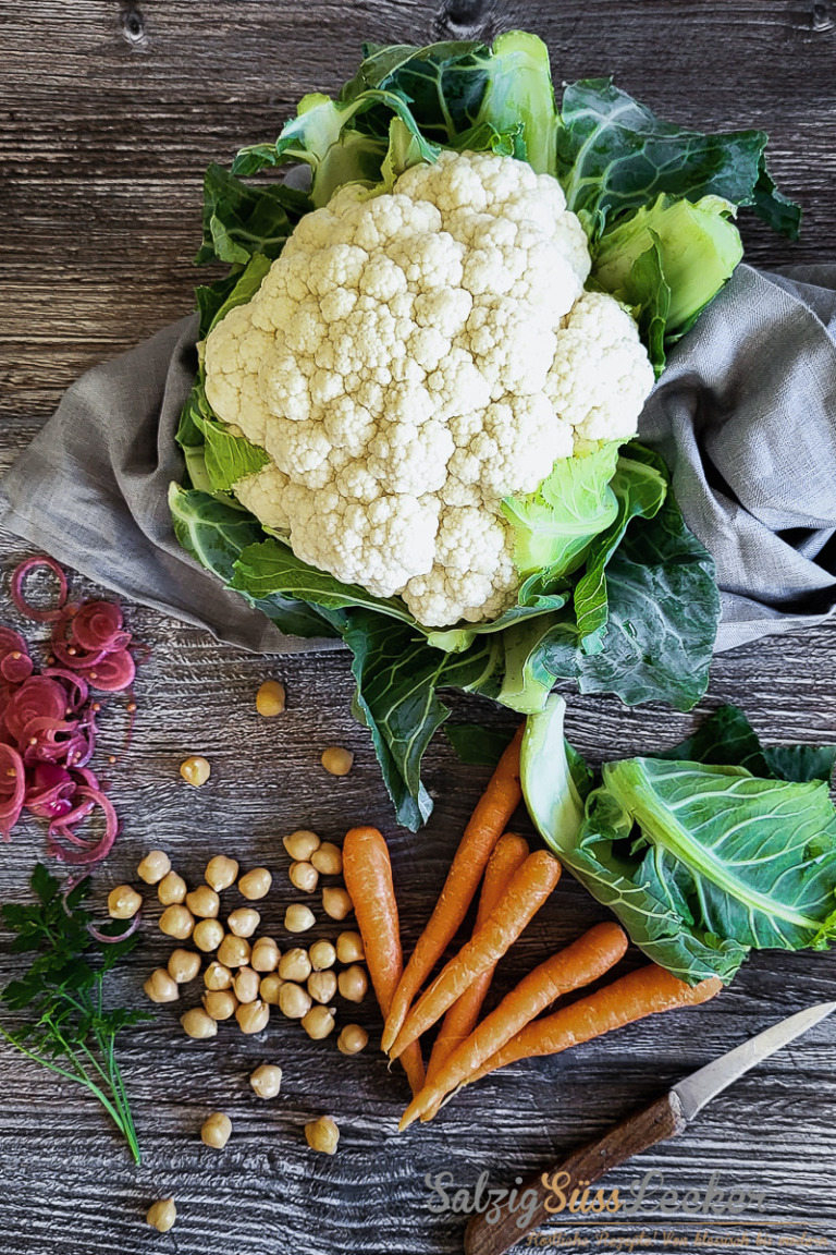 Gebratener Blumenkohl mit Thaigemüse - Salzig, Süß und Lecker