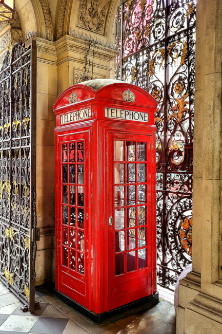 Telefonzelle in London -3