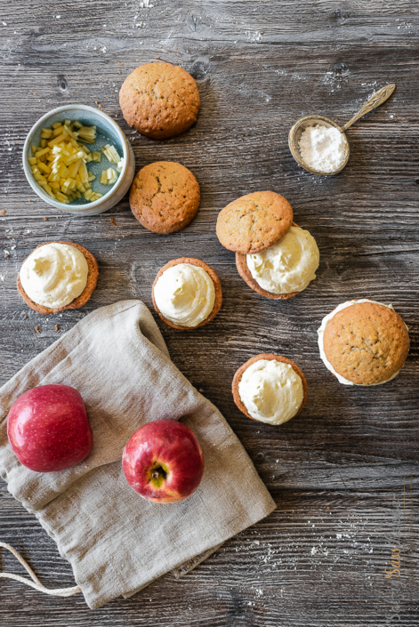 Whoopie-Pies mit Apfelcreme – ein einfaches Rezept - Salzig, Süß und Lecker