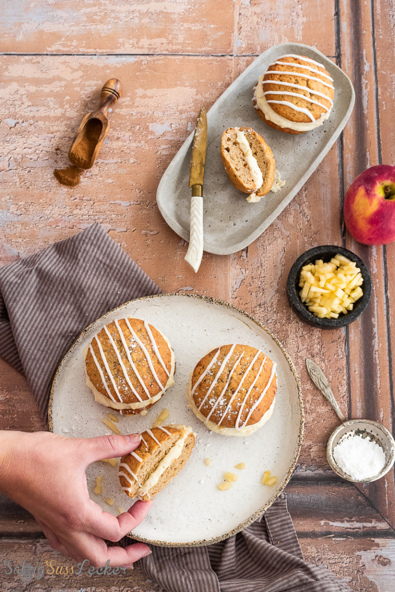 Whoopie-Pies mit Apfelcreme – ein einfaches Rezept - Salzig, Süß und Lecker