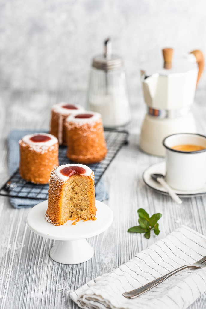 Plundergebäck mit Vanillepudding und Pfirsichen - Salzig, Süß und Lecker