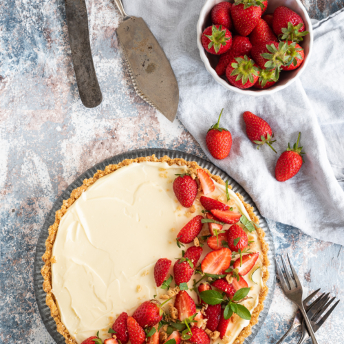 Erdbeer-Tarte mit weißer Schoko-Ganache - Salzig, Süß und Lecker