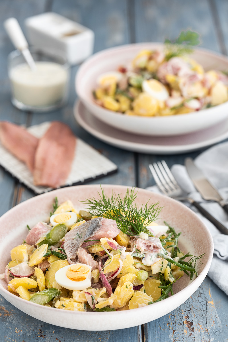 Rezept für Kartoffelsalat mit Matjes -5 - Salzig, Süß und Lecker