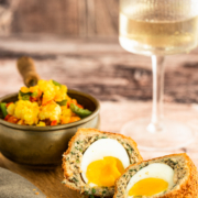 Scotch Eggs mit Piccalilli und Barefoot Wine-1 (5)