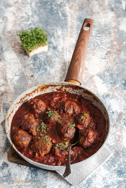 Albóndigas aka spanische Hackbällchen in Tomatensauce