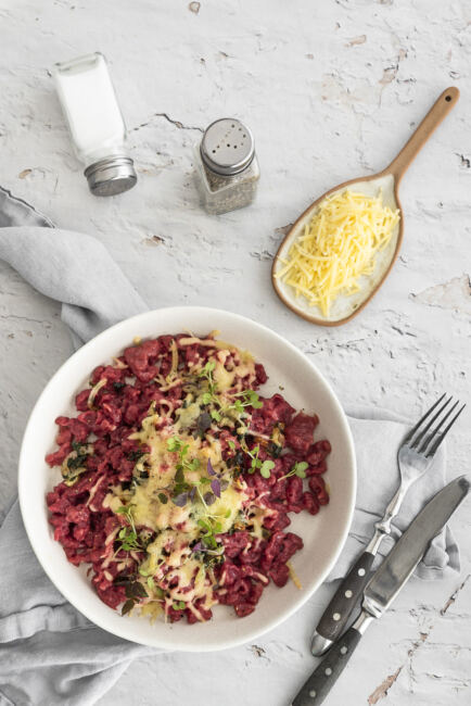 Rezept für Rote Beete Knöpfle