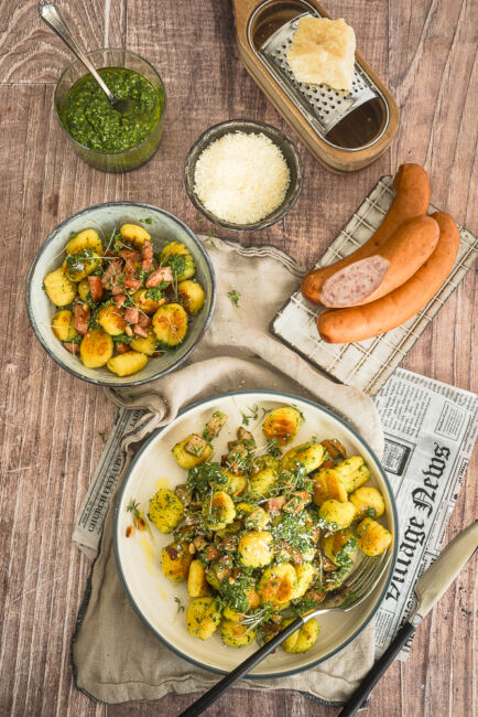 Gnocchi mit herzhaftem Grünkohlpesto