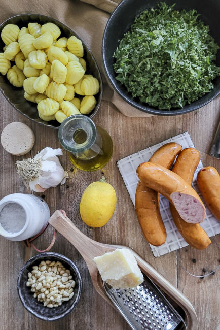 Zutaten für Grünkohlpesto