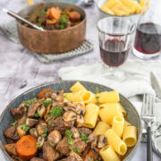 Rezept für Ofengulasch mit Chianti