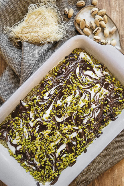 Rezept für Dubai Chocolate Tiramisu