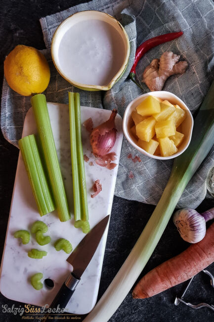 Rezept für eine Mulligatawny Soup zum Valentinstag