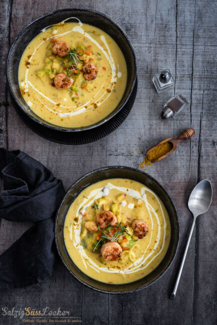 Rezept für eine Mulligatawny Soup zum Valentinstag