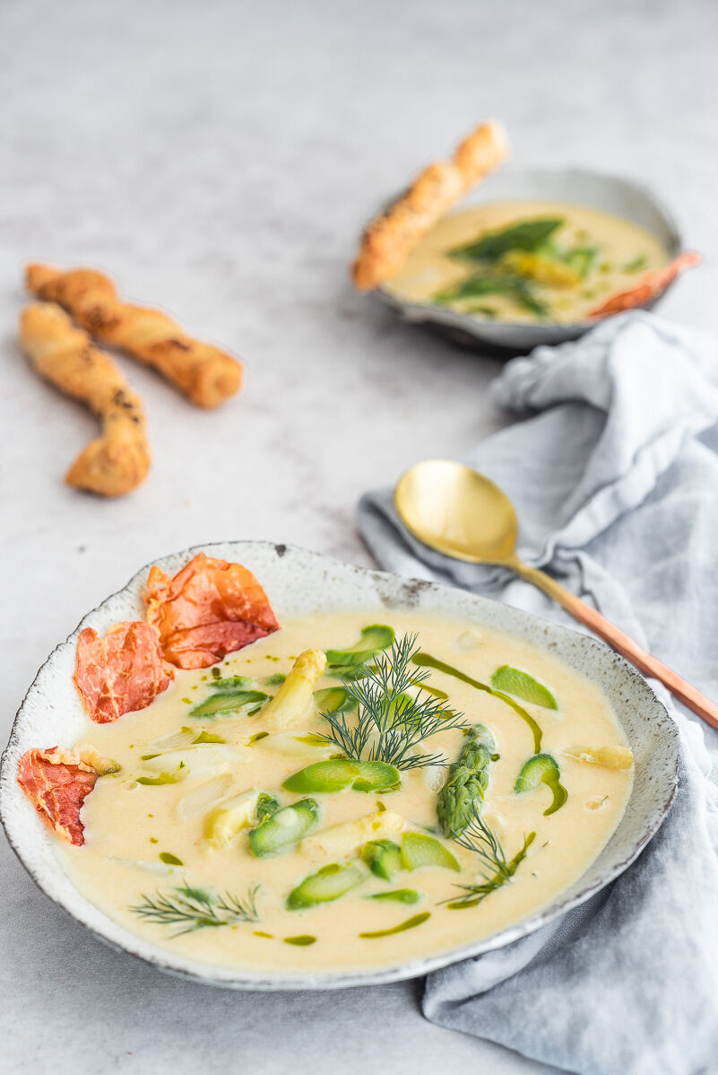 Rezept für eine frische Spargel Gazpacho