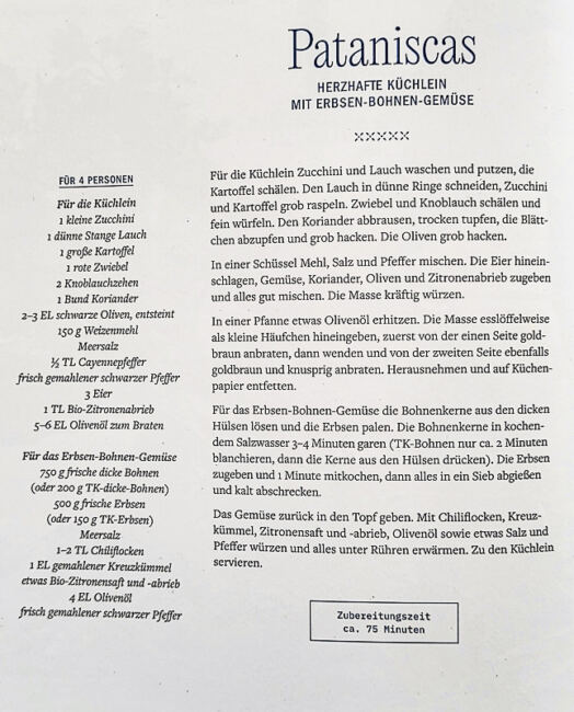 Rezept - Verliebt in Lissabon