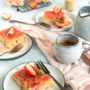 Rezept für Erdbeer Rhabarber Riegel