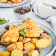 Orangenhähnchen vom Blech mit Chorizo